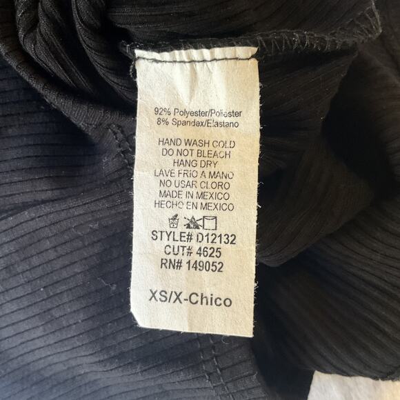 Fashion Nova Women Dress XS Black Bodycon Amari Ribbed Midi Dress Long Sleeve - Picture 3 of 7